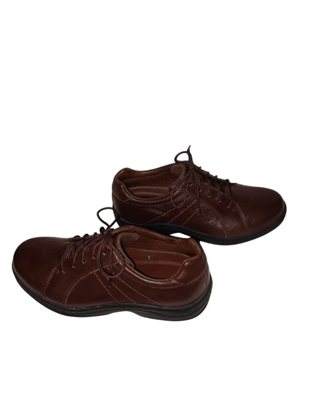 P.W. Minor Shoes Soho Oxford Brown Leather Academic Earthy Minimalist Men 8.5